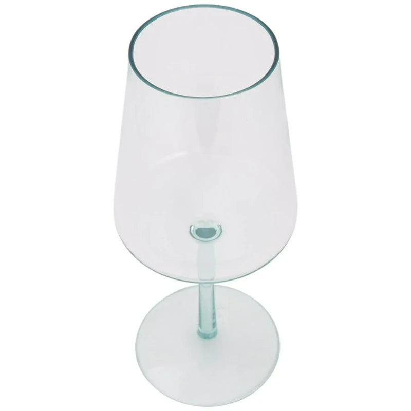 Premium Flare Wine Glass – 17 oz (503 mL) Teal Tint, BPA-Free Drinkware