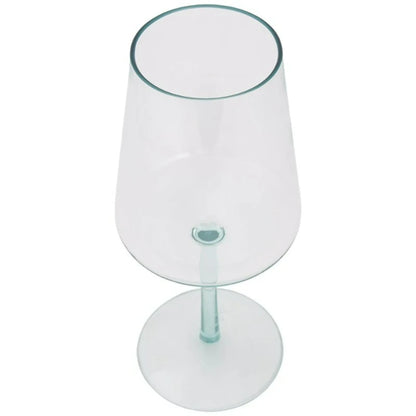 Premium Flare Wine Glass – 17 oz (503 mL) Teal Tint, BPA-Free Drinkware