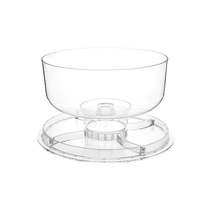 6-in-1 Clear Cake Stand with Dome – Multifunctional Dessert, Appetizer, Punch & Serving Platter