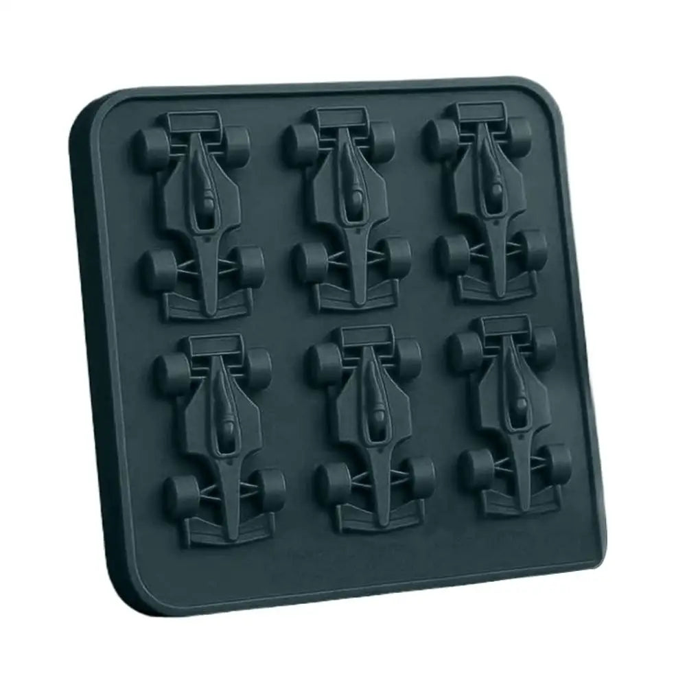 6-Cavity 3D Formula Race Car Silicone Ice Mold