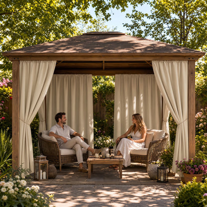 4-Pack Outdoor Patio Curtains – 54" × 84"