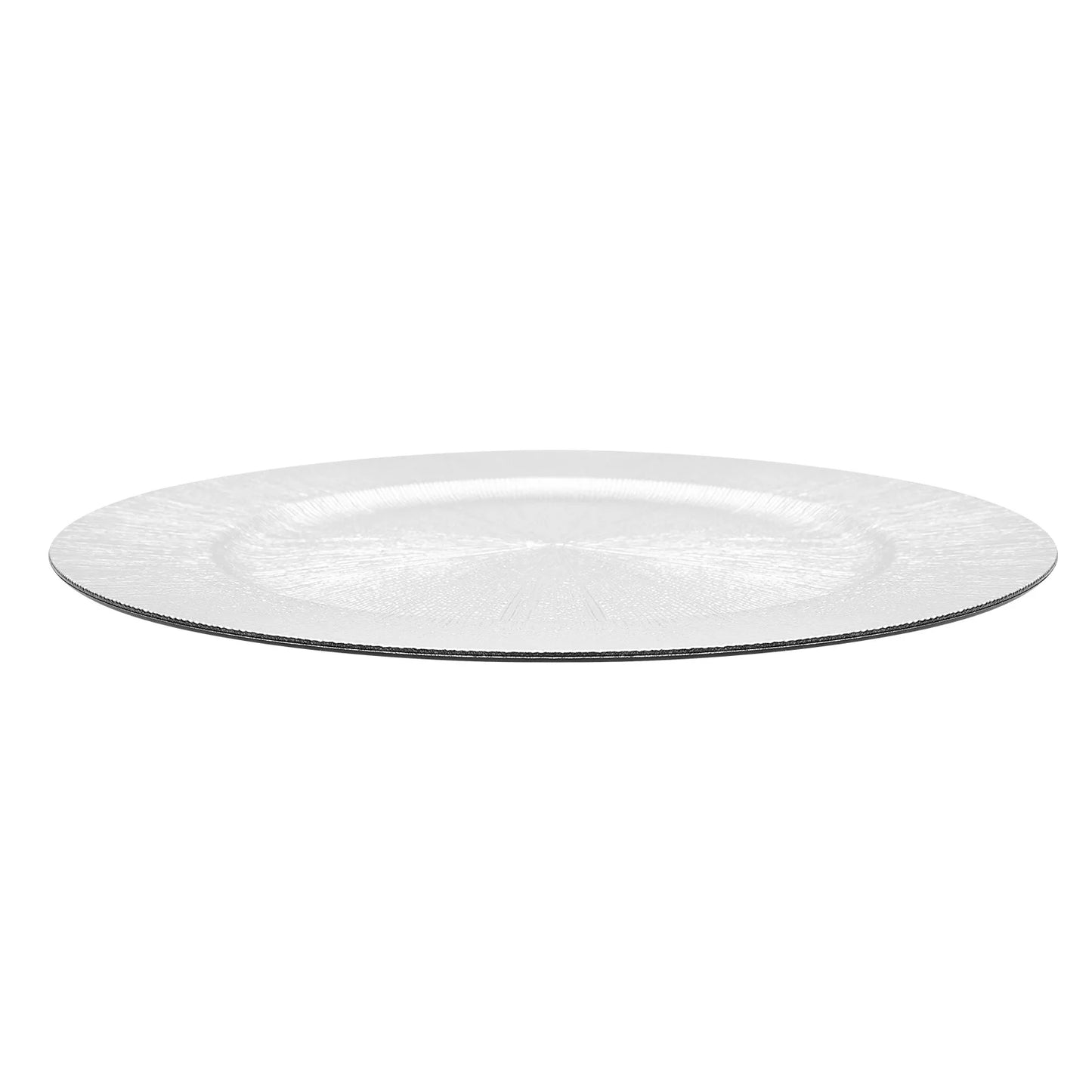 Silver Round Charger Plates – 13", 50 Piece Set