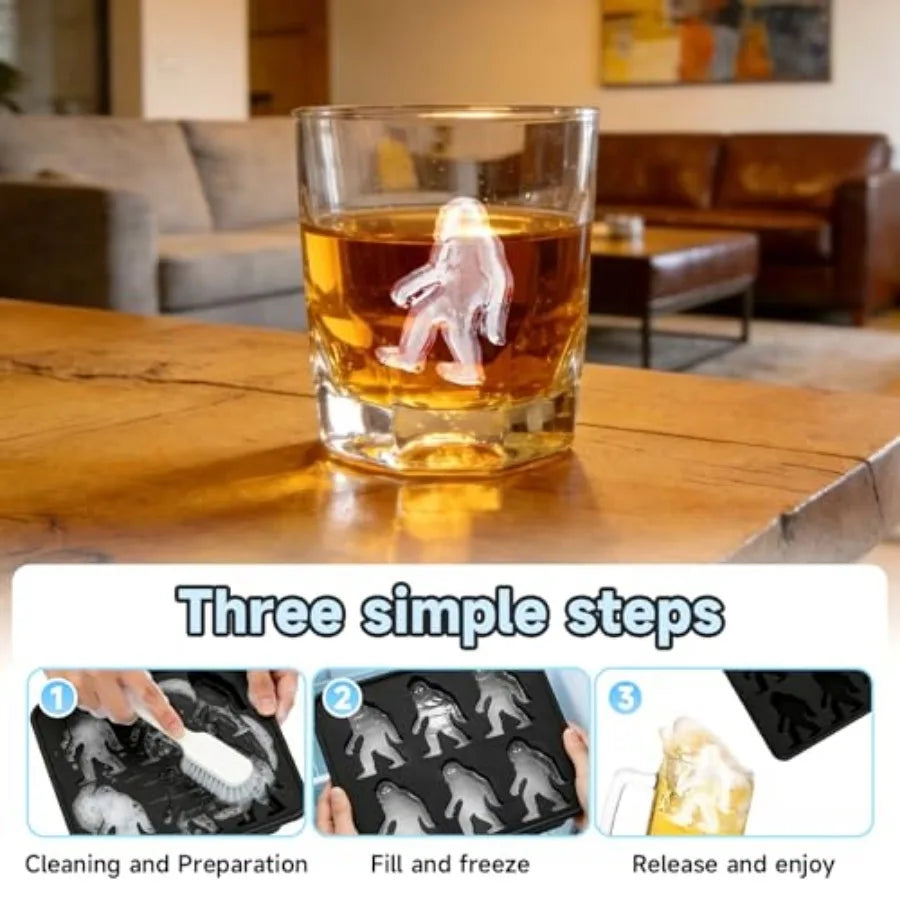 6-Cavity Sasquatch Silicone Ice Mold