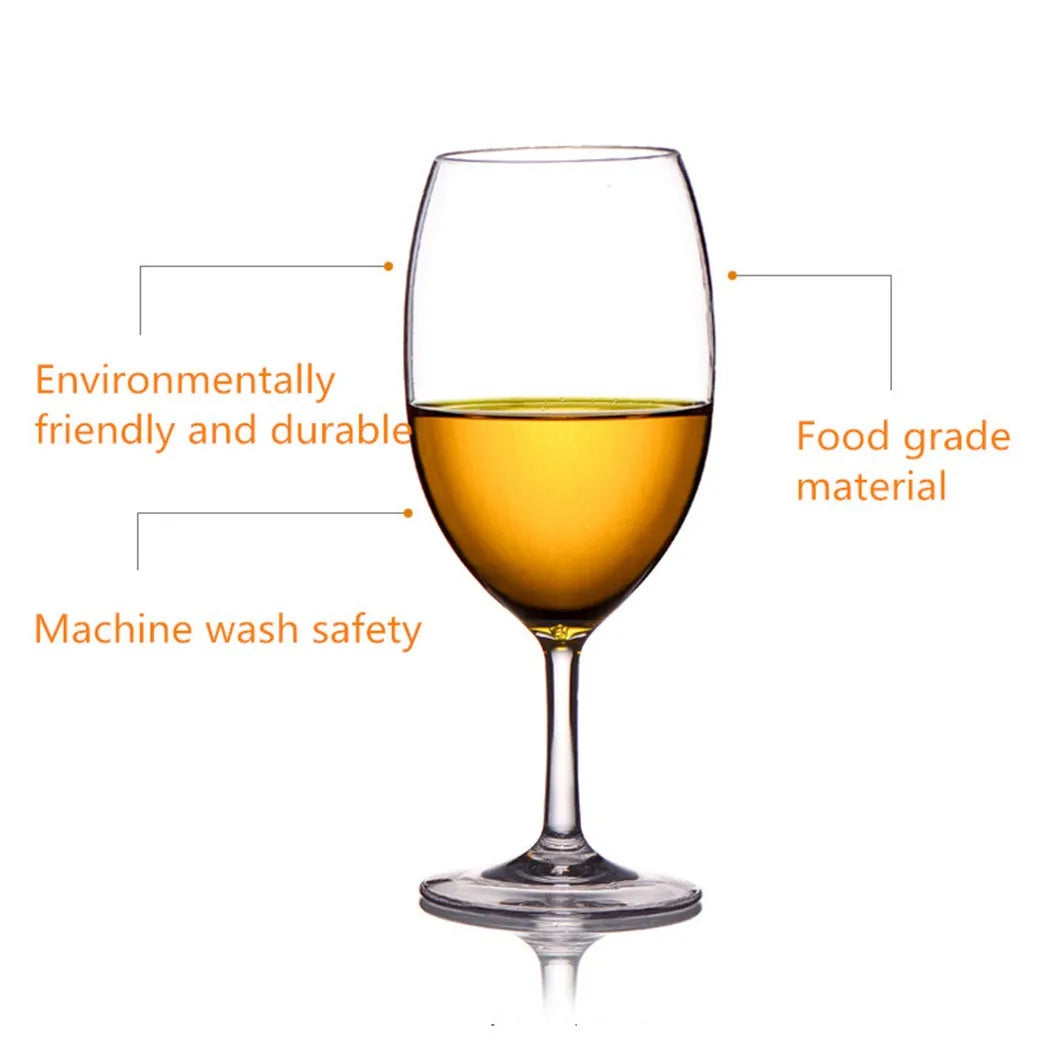 Clear Unbreakable 19.5 oz (580mL) Wine Goblet – Reusable Plastic Stemware for Bar, Patio & Outdoor Entertaining