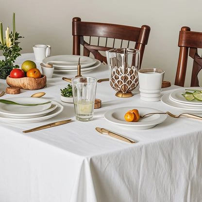 12-Pack Rectangle Polyester Tablecloths – Reusable Event & Banquet Table Covers