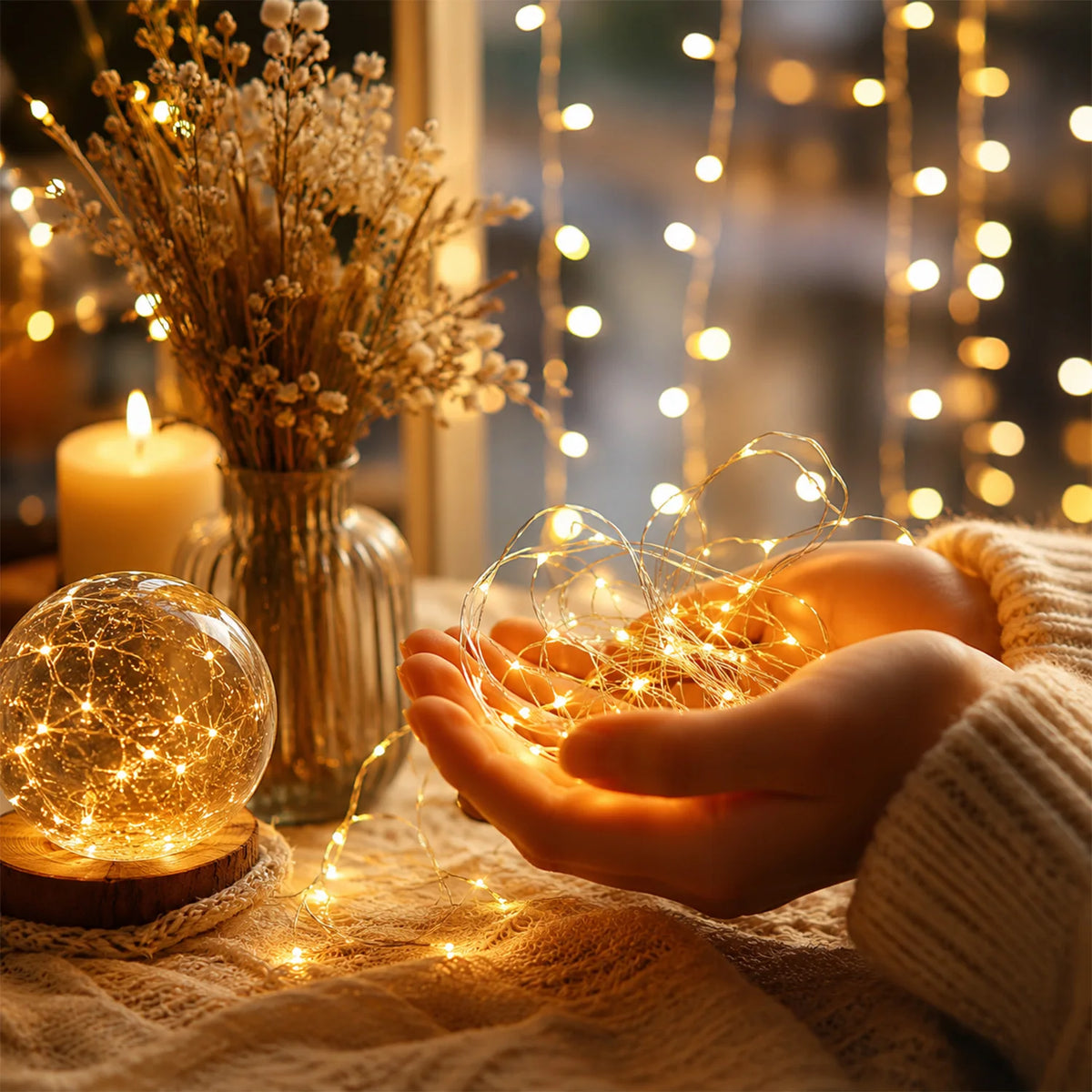 30-Pack Battery-Powered Fairy String Lights – 6.5 Ft, 20 LED Warm White or Yellow Mini Lights