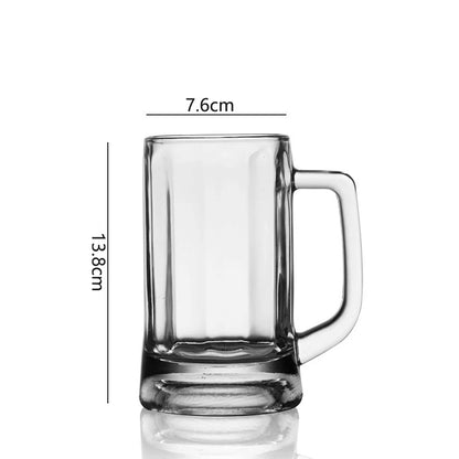 Thick-Bottom Beer Mug with Handle – 400ml or 600ml