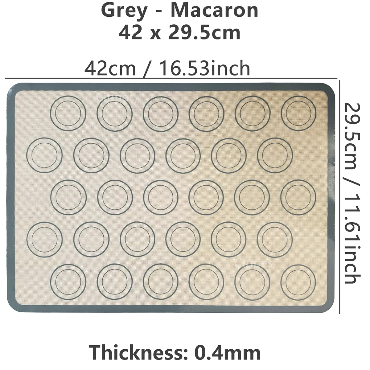 Reusable Silicone Baking Mat – 0.4mm Nonstick Heat-Resistant Oven & Cookie Sheet Liner