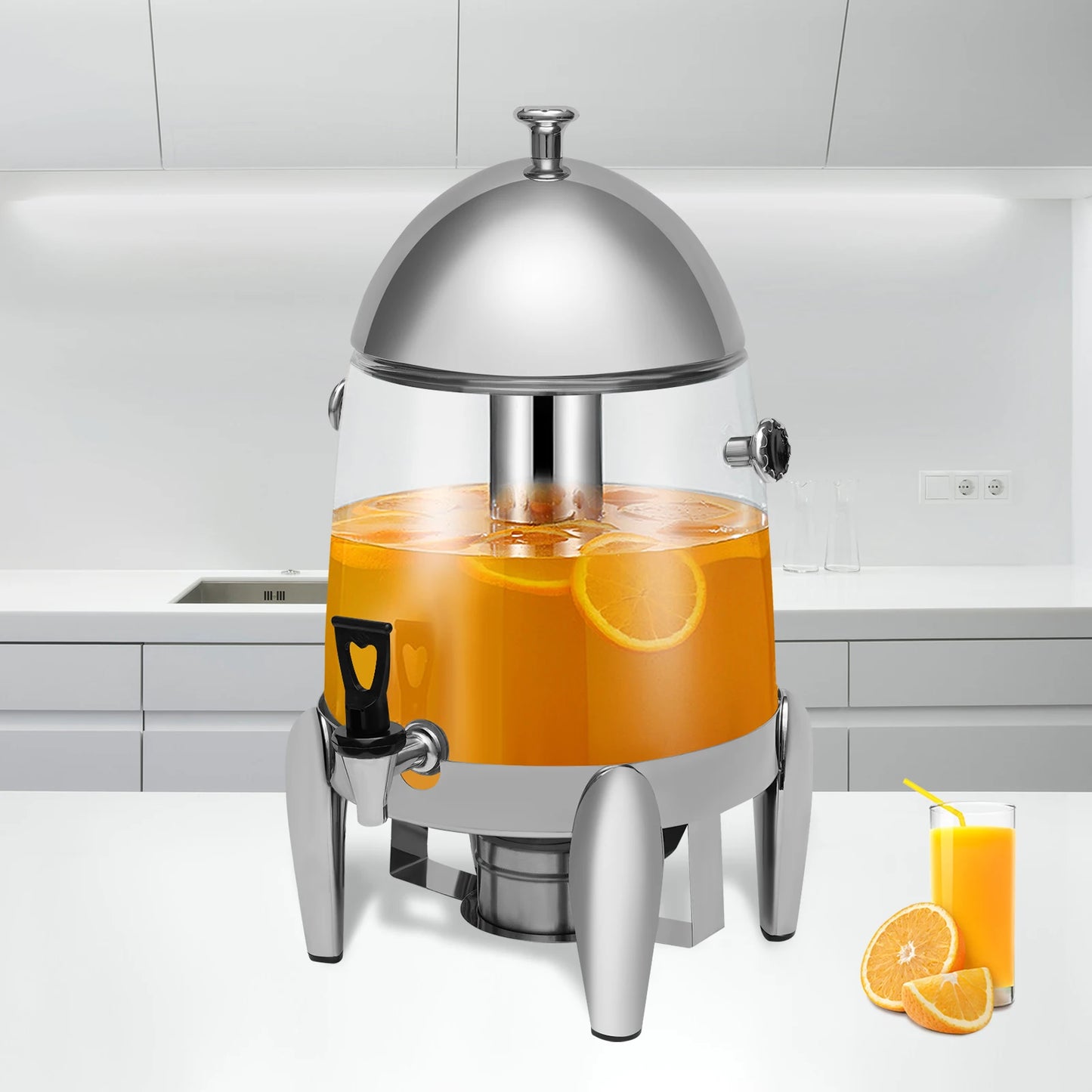 12L / 3.2 Gallon Hot & Cold Beverage Dispenser – Electric Buffet Drink Server