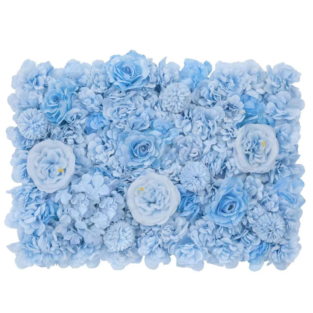 40x60cm Artificial Silk Rose Flower Wall Panel