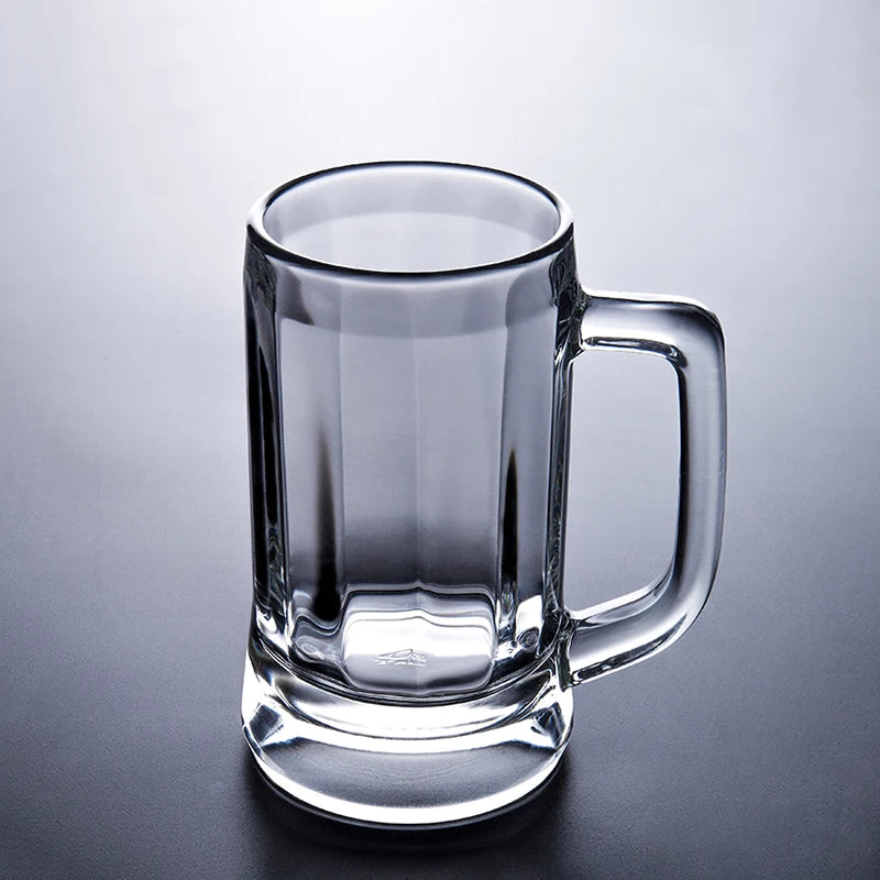 Thick-Bottom Beer Mug with Handle – 400ml or 600ml