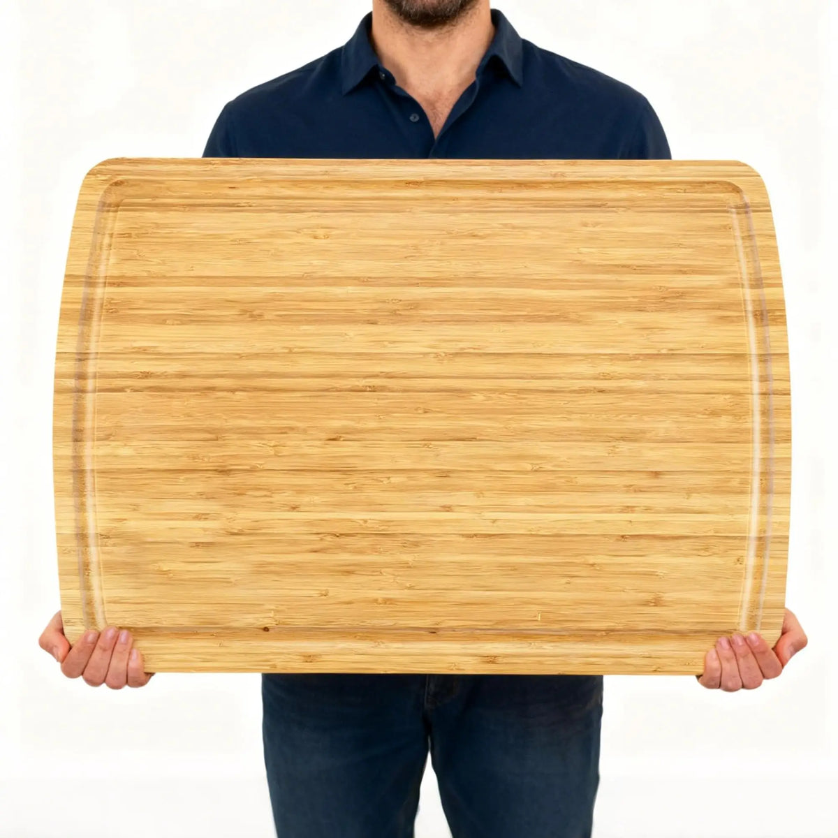 Extra-Large Bamboo Cutting & Charcuterie Board with Juice Groove – 30" × 20"