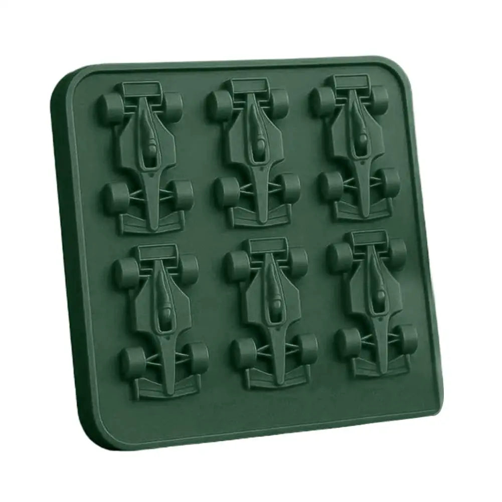 6-Cavity 3D Formula Race Car Silicone Ice Mold